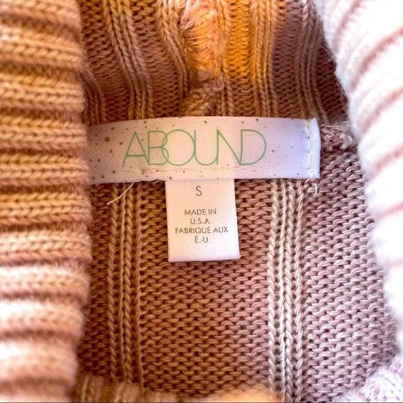 Abound Dusty Pink Cowl Neck Cropped Sweater NWT Small - Picture 3 of 7